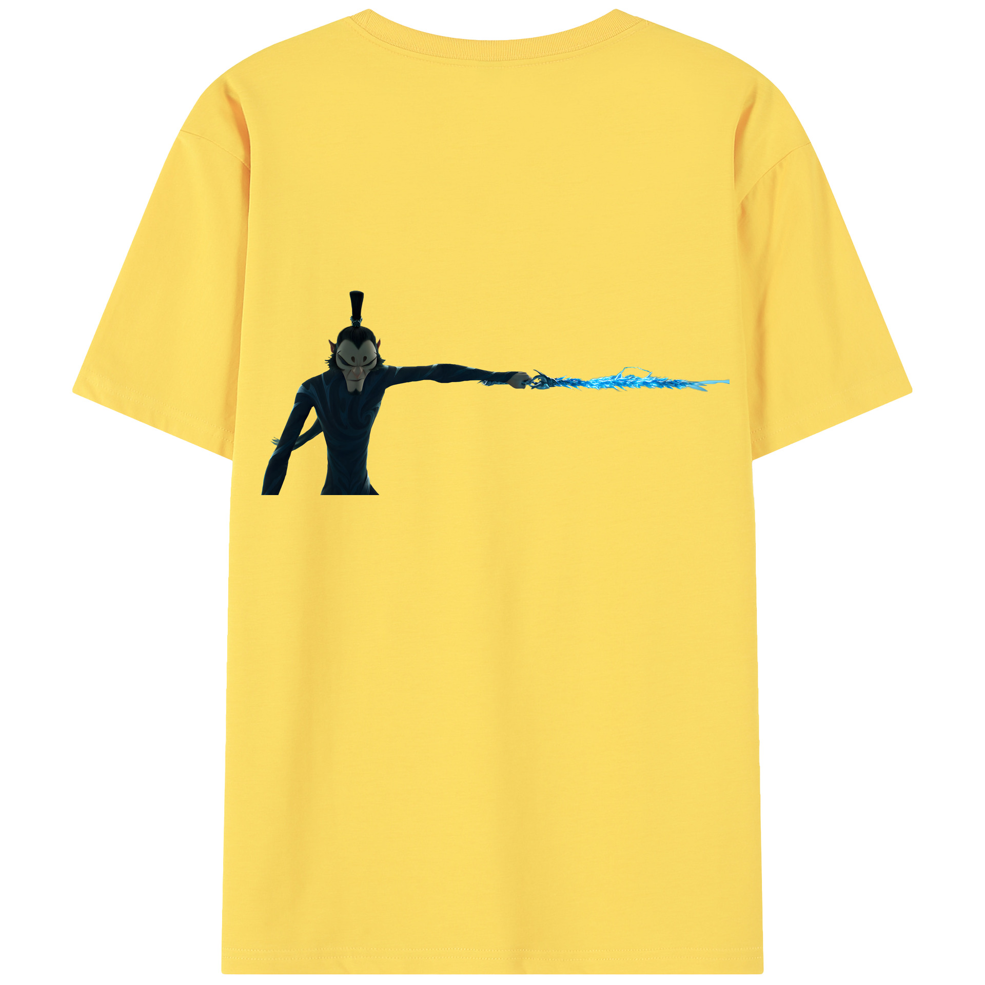 （画像用） Ne Zha 2 ナタ 魔童の大暴れ 綿100％半袖Tシャツ（背面プリント）